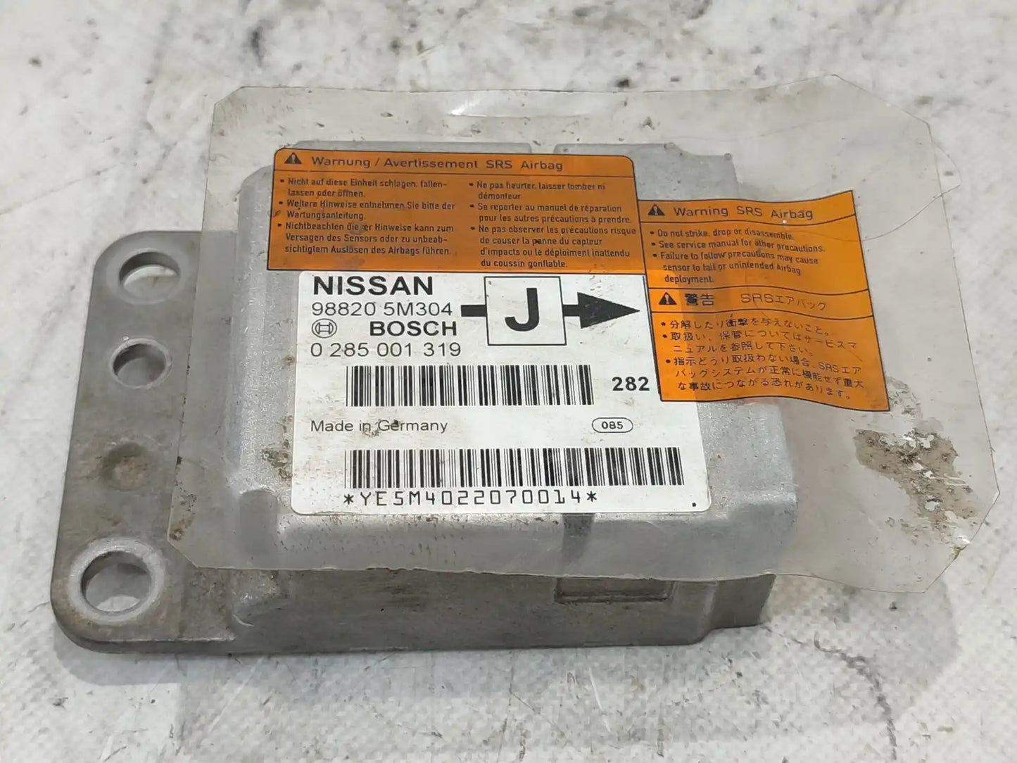 Bolsa de aire ECU 988205M304 | Nissan Almera N16