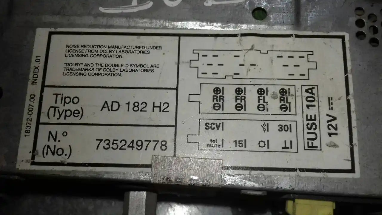 Sistema de Rádio | Fiat Bravo I