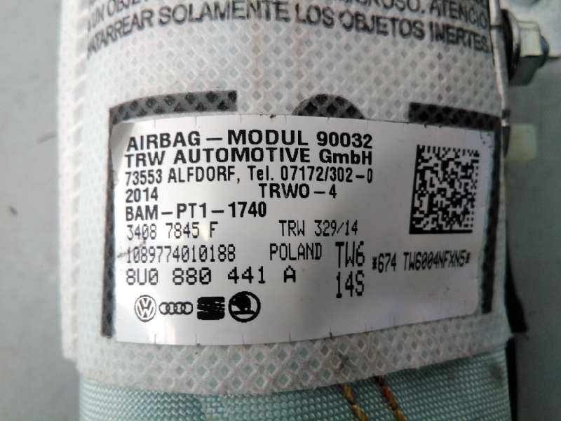 Airbag Cortina Esquerdo 8U0880441A | Audi Q3 8U